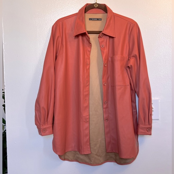 ThreadBare Faux Leather Button-Down shirt - Picture 2 of 10